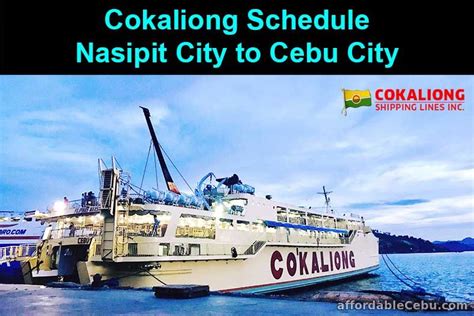 Cebu City to Nasipit .